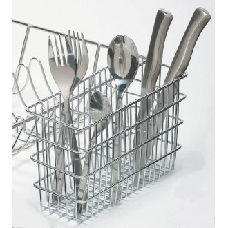 Kitchen Craft Cutlery Draining Basket/Caddy, Steel - Fits most dishracks