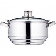 Kitchen Craft Universal-Steamer for 16 - 20 cm Pots, Stainless Steel