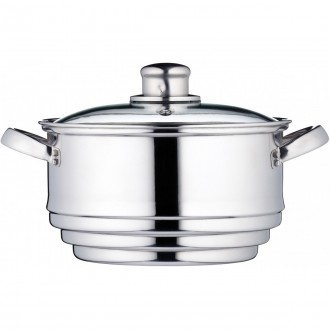 Kitchen Craft Universal-Steamer for 16 - 20 cm Pots, Stainless Steel