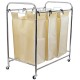 Shop quality Home Basics Triple Rolling Canvas Laundry Sorter Hamper on Wheels, Natural in Kenya from vituzote.com Shop in-store or online and get countrywide delivery!
