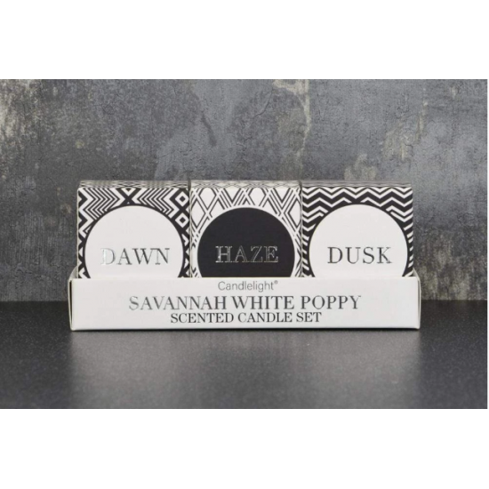 Shop quality Candlelight Africa Set of 3 Mini Votive Candles in Gift Box, Savannah White Poppy Scent in Kenya from vituzote.com Shop in-store or online and get countrywide delivery!