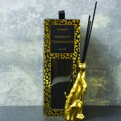Candlelight Animal Luxe Reed Diffuser Leopard Midnight Pomegranate Scent 150ml
