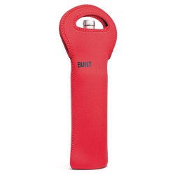 Built 1-Bottle Wine Tote, Red  (Carries Up to 1 Liter Wine ( Keep Cool or Room Temperature)