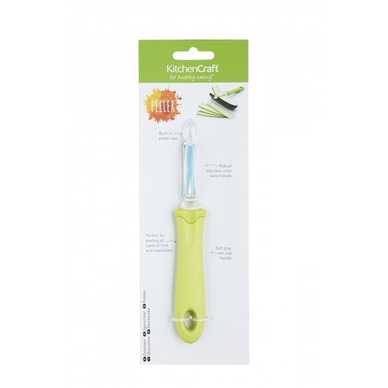 Kitchen Craft Soft-Grip Swivel Potato Peeler, 19 cm (7.5") - Green, KCHEPEEL Shop quality Kitchen Craft Soft-Grip Swivel Potato Peeler, 19 cm (7.5") - Green in Kenya from vituzote.com Shop in-store or online and get countrywide delivery!