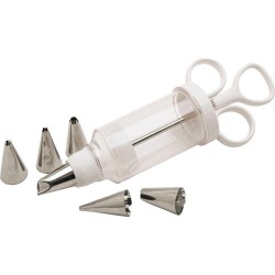 Sweetly Does It Icing Syringe With 6 Stainless Steel Nozzles
