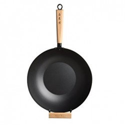 World Of Flavours Oriental 35cm/14 inches Carbon Steel Non-Stick Wok