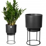 Elho Studio Round Indoor Flower Pot  - Living Black