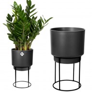 Elho Studio Round Indoor Flower Pot  - Living Black