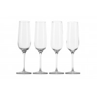 Oberglas Exquisite Series Champagne Flutes, 175ml, Set of 4 Glasses, Gift Boxed