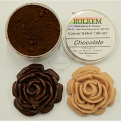 Rolkem - Chocolate Brown - Concentrated Edible Dust Icing Colour, 10ml 
