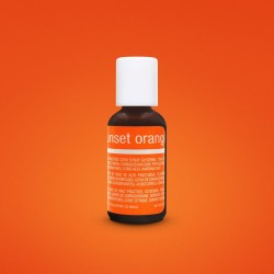 Chefmaster  Liqua-Gel Sunset Orange - 0.70 oz. / 20 ml