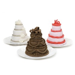 Chicago Metallic Professional Non-Stick 4-Hole Tiered Cupcake Tin, (11" x 10")