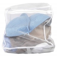 Home Basics Sunbeam Mesh Intimates Delicate Wash Laundry Bag, White (Medium)
