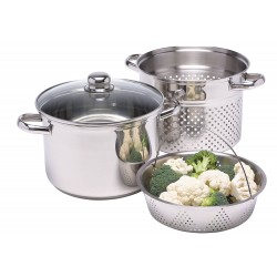 Kitchen Craft 7.5 Liter Clearview Stainless Steel Multi Cooker ( Induction Use Too)