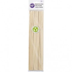 Wilton 12-inch Bamboo Dowel Rods for Cakes, 12 Pieces