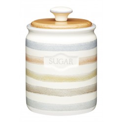 Classic Collection Striped Ceramic Sugar Pot Dish, 800 ml