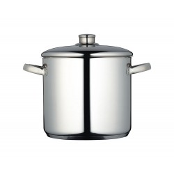 Master Class Induction-Safe Stainless Steel Stock Pot with Lid, 7 Litres