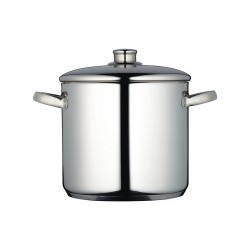 Master Class Induction-Safe Stainless Steel Stock Pot with Lid, 7 Litres