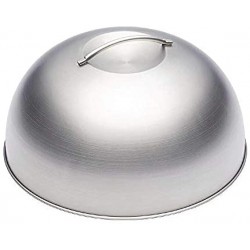 Kitchen Craft Melting Dome and Burger Cover, Stainless Steel, Silver, 22.5 x 12 x 16 cm