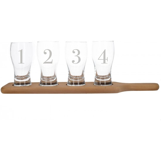 Shop quality Creative Tops Earlstree & Co Beer Tasting Gift Set (Set of 4 Mini  Pint  Glasses with Wooden Serving Board) in Kenya from vituzote.com Shop in-store or online and get countrywide delivery!