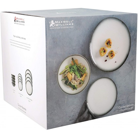 Maxwell & Williams Caviar Granite 12 Piece Porcelain Dinner Set, AX0272 Shop quality Maxwell & Williams Caviar Granite 12 Piece Porcelain Dinner Set in Kenya from vituzote.com Shop in-store or get countrywide delivery!