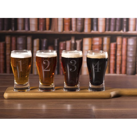 Shop quality Creative Tops Earlstree & Co Beer Tasting Gift Set (Set of 4 Mini  Pint  Glasses with Wooden Serving Board) in Kenya from vituzote.com Shop in-store or online and get countrywide delivery!