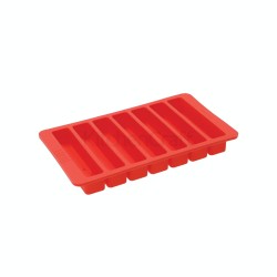 BUILT Water Bottle Ice Cube Tray, Red, 19.5 x 11.5cm