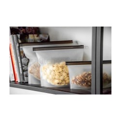 Master Class Reusable Silicone Food Bag, 1 Litre - BPA Free, Microwave, dishwasher & freezer safe