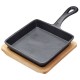 Shop quality Artesa  Cast Iron Mini Sizzle Pan with Maple Wood Serving Board, Black/Beige, 15cm in Kenya from vituzote.com Shop in-store or online and get countrywide delivery!