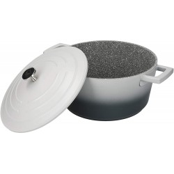 Master Class Lightweight Casserole Dish with Lid, Induction Hob +Oven Safe , Ombre Grey, 4 Litre/24 cm