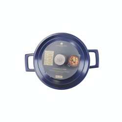 Master Class Lightweight 2.5 Litre Casserole Dish with Lid - Metallic Blue