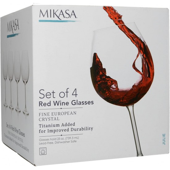 Shop quality Mikasa  Julie  Luxury Lead-Free Crystal Red Wine Glasses, 710 ml - Clear (Set of 4) in Kenya from vituzote.com Shop in-store or online and get countrywide delivery!