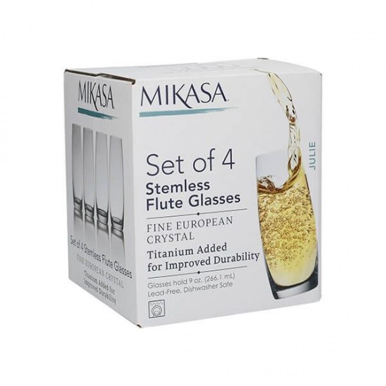 Shop quality Mikasa Julie Set Of 4 Stemless Flute Glasses, 566ml in Kenya from vituzote.com Shop in-store or online and get countrywide delivery!