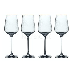 Victoria And Albert The Cole Collection Set Of 4 White Wine Glasses, 350ml