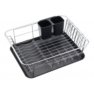 Kitchen Craft Dish Drainer Rack with Drip Tray, 42cm 