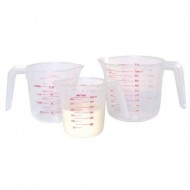 Kitchen Craft Set of 3 Plastic Measuring Jugs