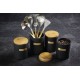 MasterClass Stoneware and Brass-Effect Coffee Canister with Airtight Bamboo Lid, 1 L (1.75 Pints) - Black, MCCOFFEECOP Shop quality MasterClass Stoneware and Brass-Effect Coffee Canister with Airtight Bamboo Lid, 1 L (1.75 Pints) - Black in Kenya from vituzote.com Shop in-store or online and get countrywide delivery!