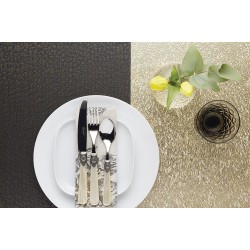 Kitchen Craft Textured Vinyl Placemat - Metallic Gold