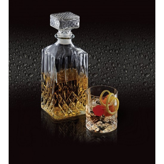 Shop quality BarCraft Cut-Glass Whisky Decanter and Tumbler Gift Set  (5 Pieces) in Kenya from vituzote.com Shop in-store or online and get countrywide delivery!