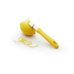 Kitchen Craft Soft-Grip 2-in-1 Lemon Zester / Canelle Knife, 16 cm (6.5") - Yellow