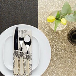 Kitchen Craft Woven Vinyl Placemat, 45 x 30 cm (17.5" x 12”) – Snakeskin Effect
