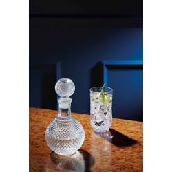 BarCraft Cut-Glass Whisky Decanter Bottle, 1 Litre
