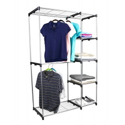 Home Basics Free Standing Garment Hanging Clothing Rack