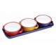 Shop quality World of Flavours Enamel Serving Dishes / Tapas Bowls with Tray, 11 cm (4.5") - Multi-Colour (Set of 3) in Kenya from vituzote.com Shop in-store or online and get countrywide delivery!