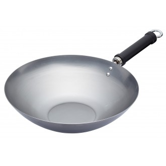 Kitchen Craft Orient Carbon Steel Wok, 30 cm