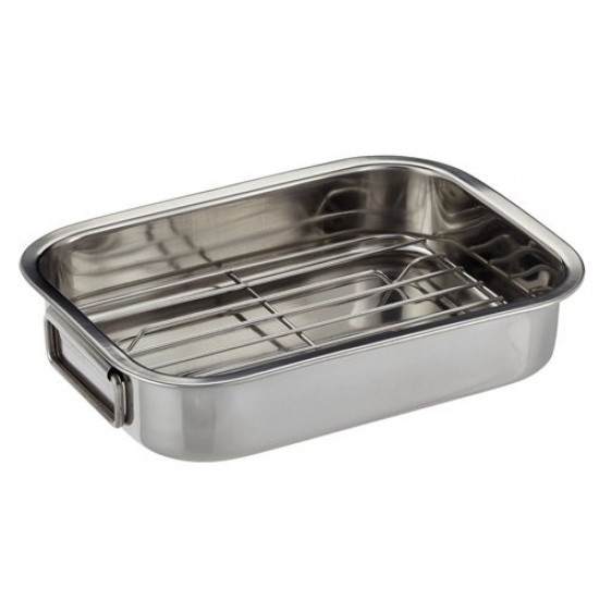 Shop quality Kitchen Craft Small Stainless Steel Roasting Tin with Rack, 10.5" x 8" inches in Kenya from vituzote.com Shop in-store or online and get countrywide delivery!
