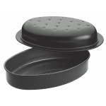 Master Class Self-Basting Non-Stick Roasting Tin with Lid, 27 x 18 cm (10.5" x 7")
