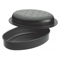 Master Class Self-Basting Non-Stick Roasting Tin with Lid, 27 x 18 cm (10.5" x 7")