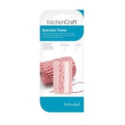Kitchen Craft Butchers' Twine, 60 m (197 ft) - Red / White