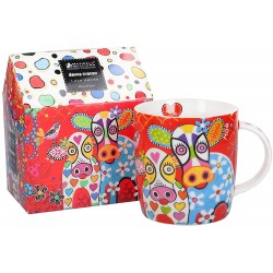 Maxwell & Williams Love Hearts Animal Mug with Happy Moo Day Design, Gift Boxed, 370 ml
